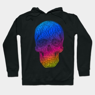 Inverted rainbow skull Hoodie